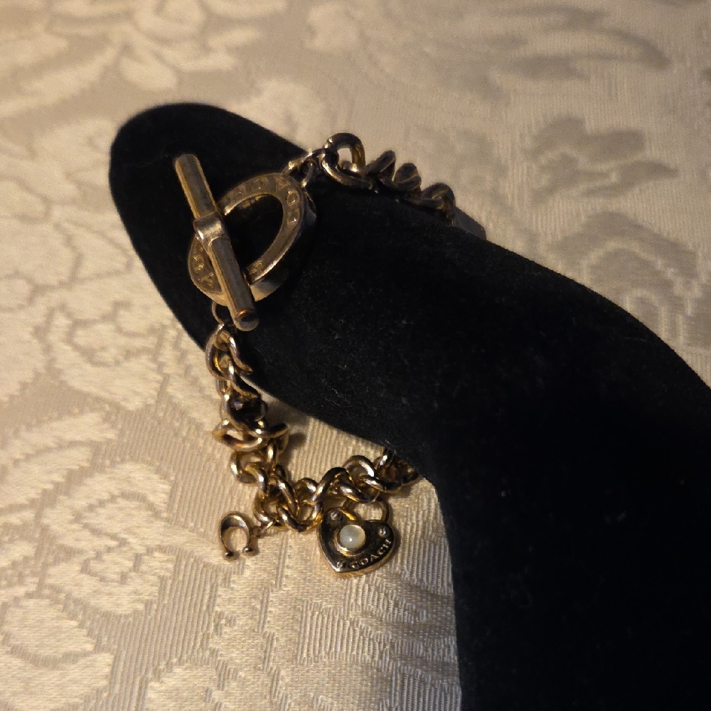 Coach Goldtone Charm Bracelet